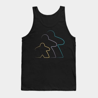 Three Meeples, One Story Tank Top